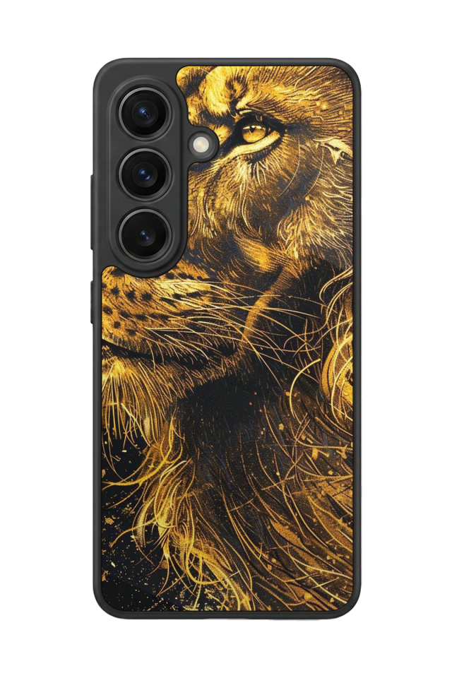 Samsung Galaxy S26 Uyumlu Aslan Tasarımlı Glossy Premium Kılıf