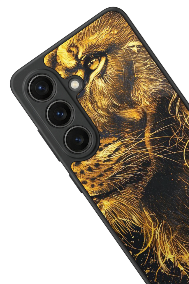 Samsung Galaxy S26 Uyumlu Aslan Tasarımlı Glossy Premium Kılıf