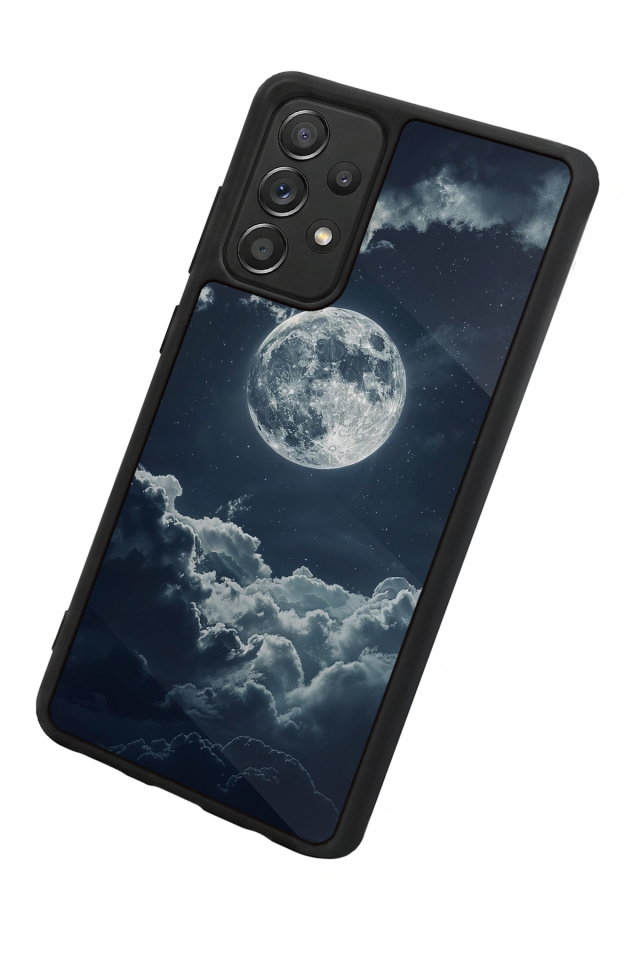 Samsung Galaxy A72 Uyumlu Ay Tasarımlı Glossy Premium Kılıf