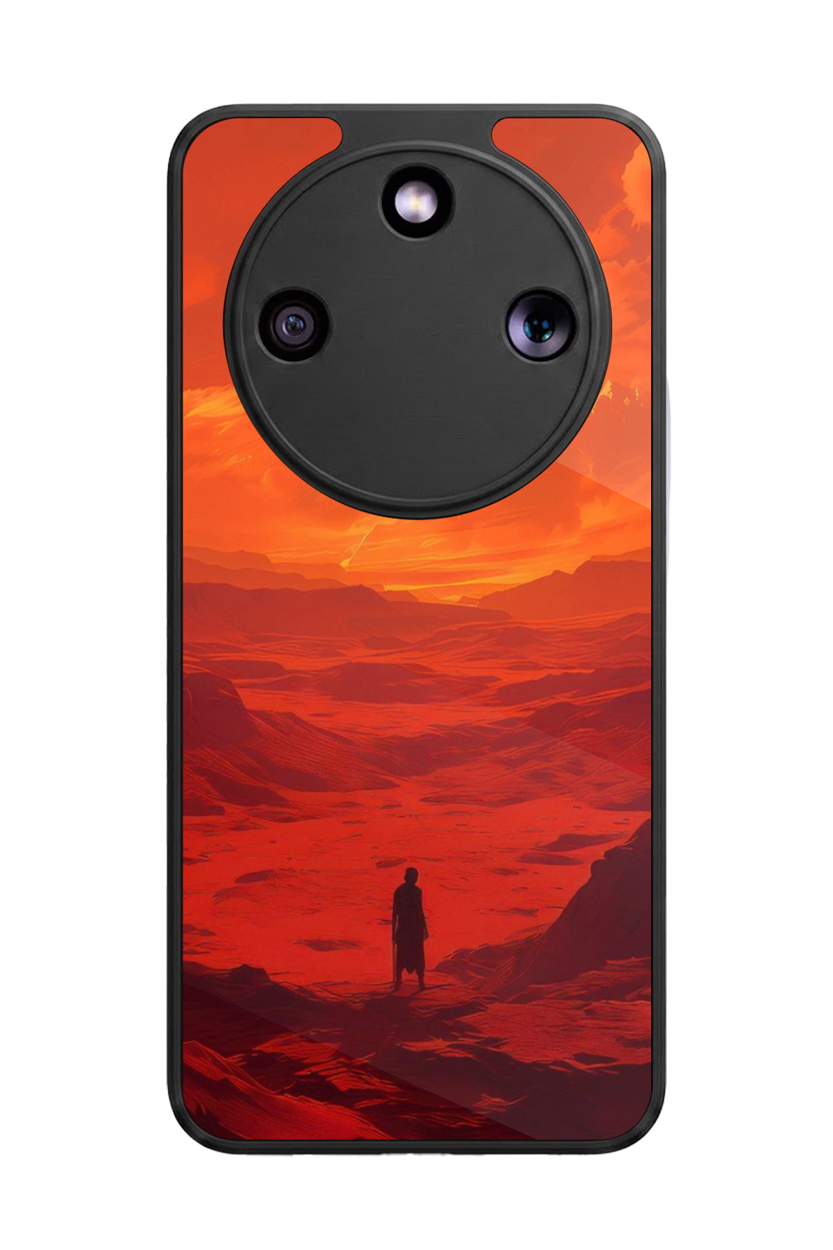 Honor Magic 8 Lite Uyumlu Güneş Tasarımlı Glossy Premium Kılıf