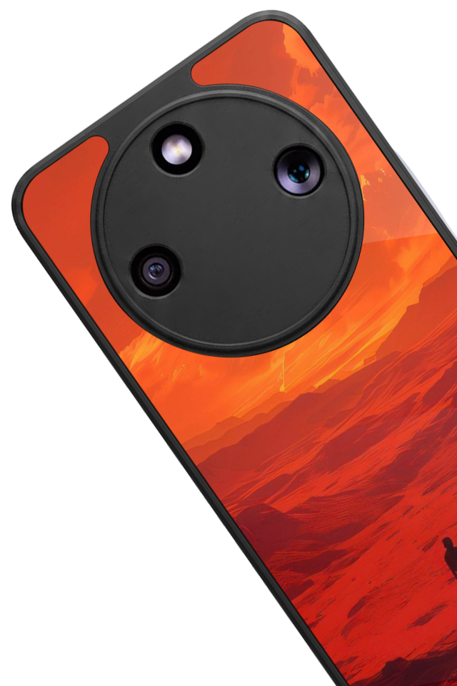 Honor Magic 8 Lite Uyumlu Güneş Tasarımlı Glossy Premium Kılıf