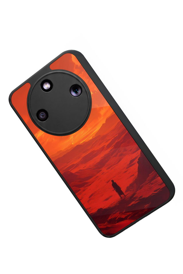 Honor Magic 8 Lite Uyumlu Güneş Tasarımlı Glossy Premium Kılıf