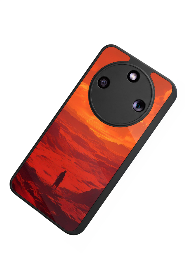 Honor Magic 8 Lite Uyumlu Güneş Tasarımlı Glossy Premium Kılıf