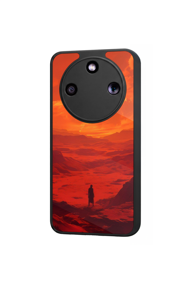 Honor Magic 8 Lite Uyumlu Güneş Tasarımlı Glossy Premium Kılıf