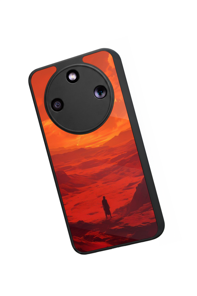 Honor Magic 8 Lite Uyumlu Güneş Tasarımlı Glossy Premium Kılıf