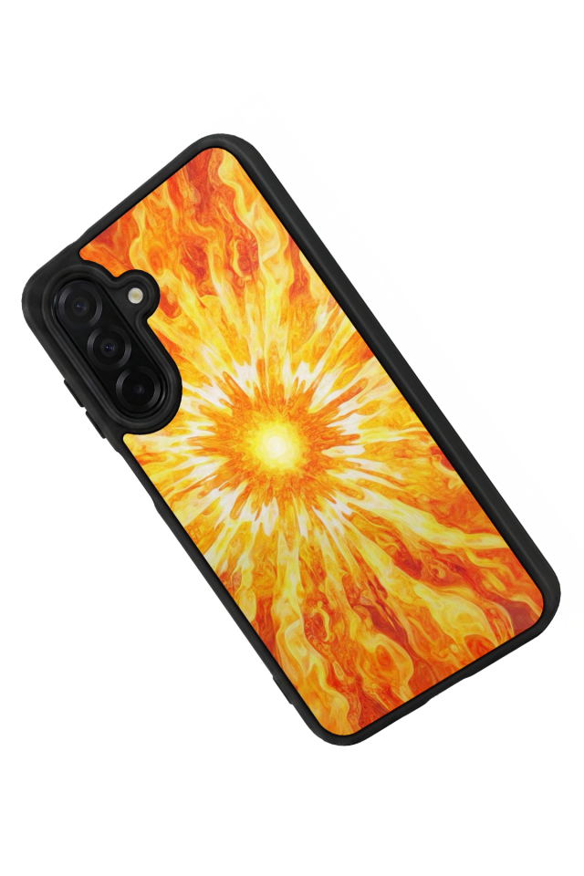 Samsung Galaxy A36 Uyumlu Güneş Tasarımlı Glossy Premium Kılıf