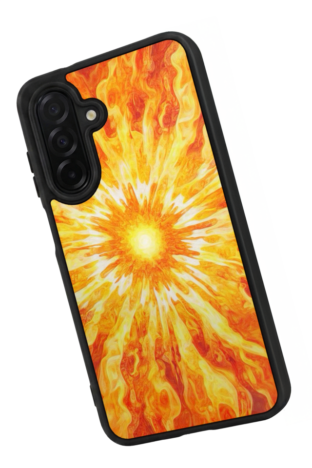 Samsung Galaxy A36 Uyumlu Güneş Tasarımlı Glossy Premium Kılıf