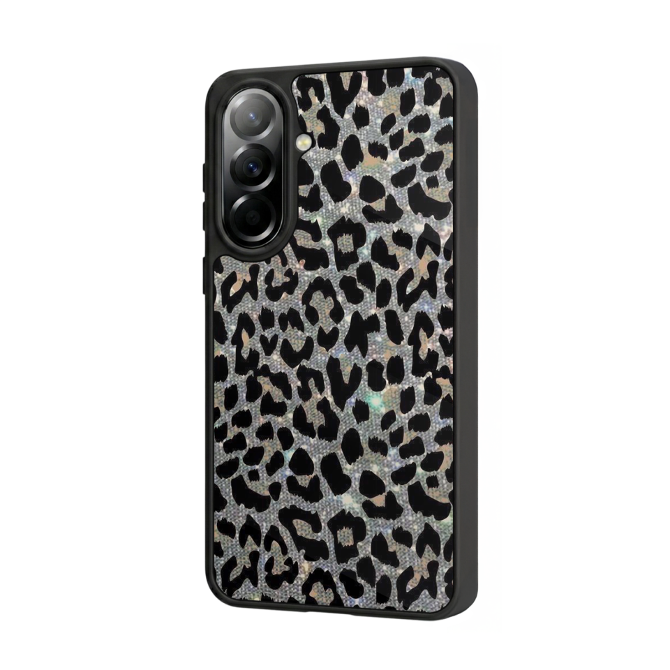 Samsung Galaxy A57 Uyumlu Hologram Leopar Tasarımlı Glossy Premium Kılıf