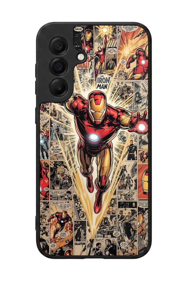 Samsung Galaxy A17 Uyumlu  Iron Man ( Demir Adam ) Tasarımlı Glossy Premium Kılıf