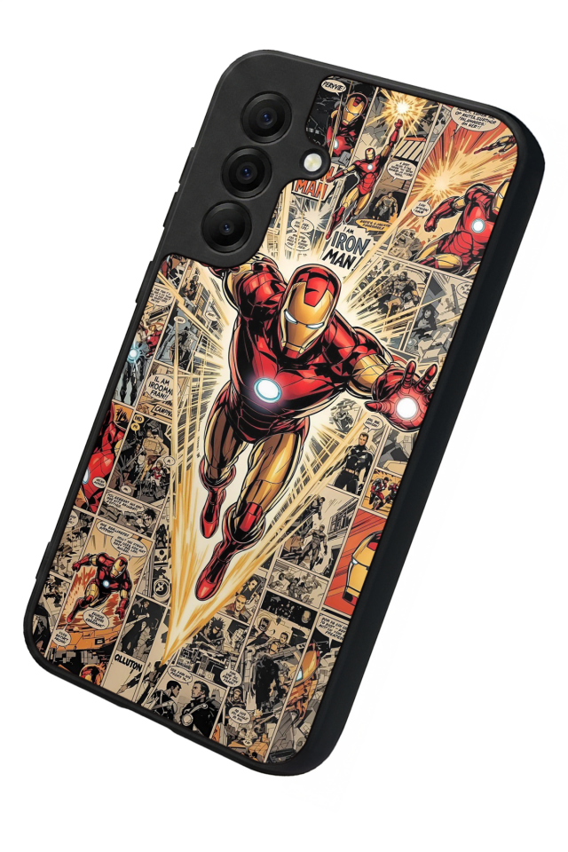 Samsung Galaxy A17 Uyumlu  Iron Man ( Demir Adam ) Tasarımlı Glossy Premium Kılıf