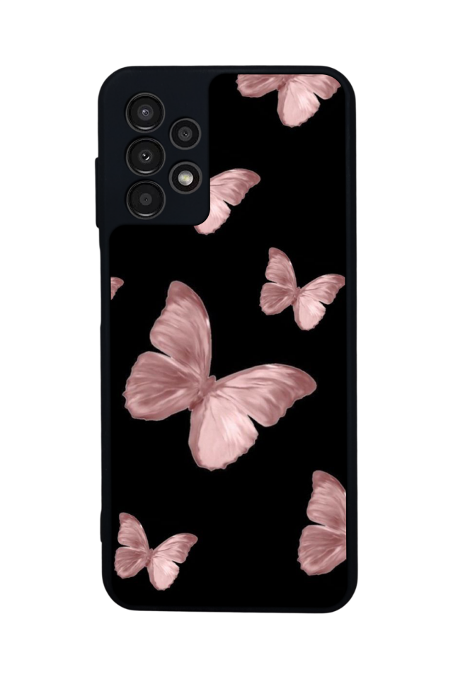 Samsung Galaxy A13 Uyumlu Kelebek Tasarımlı Glossy Premium Kılıf