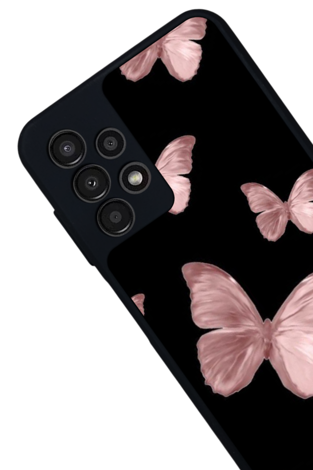 Samsung Galaxy A13 Uyumlu Kelebek Tasarımlı Glossy Premium Kılıf