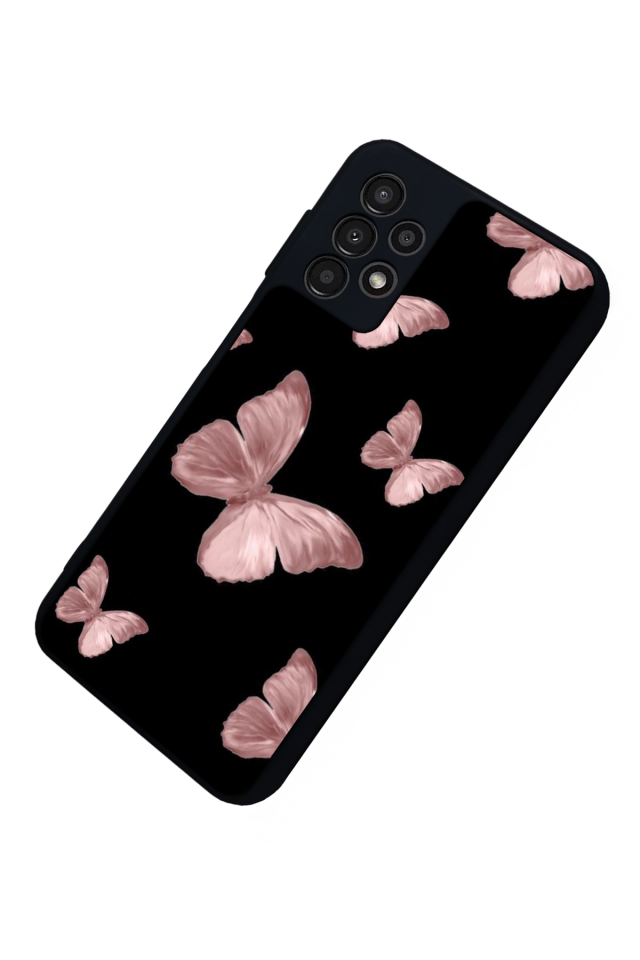 Samsung Galaxy A13 Uyumlu Kelebek Tasarımlı Glossy Premium Kılıf