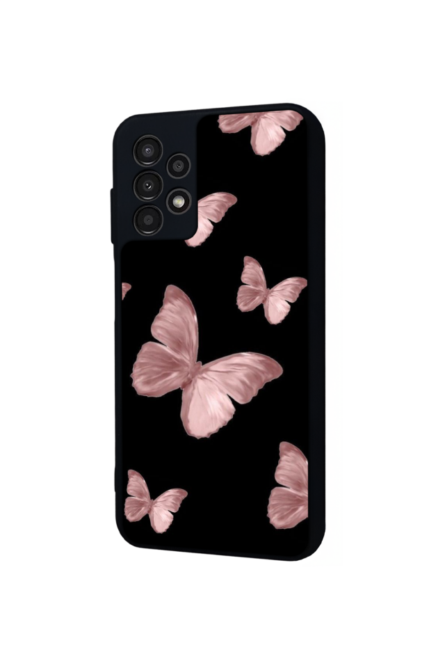 Samsung Galaxy A13 Uyumlu Kelebek Tasarımlı Glossy Premium Kılıf