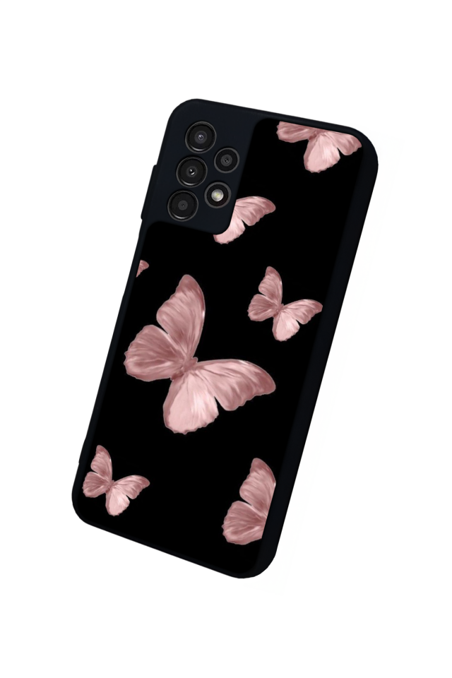 Samsung Galaxy A13 Uyumlu Kelebek Tasarımlı Glossy Premium Kılıf
