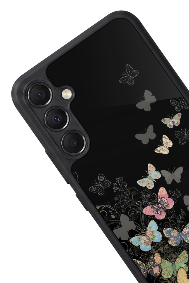Samsung Galaxy M34 Uyumlu Kelebek Tasarımlı Glossy Premium Kılıf