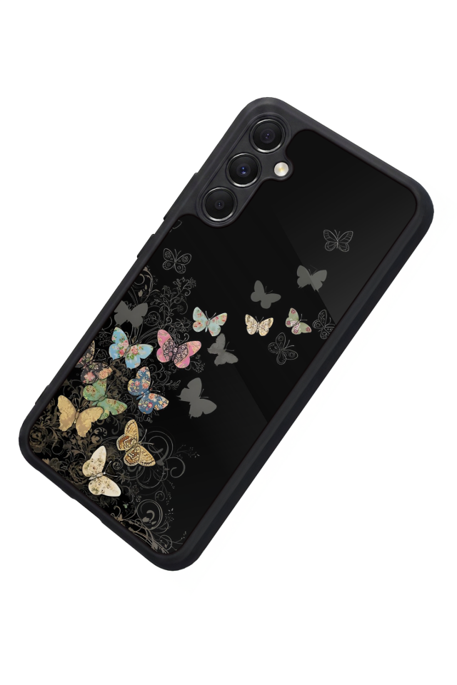 Samsung Galaxy M34 Uyumlu Kelebek Tasarımlı Glossy Premium Kılıf