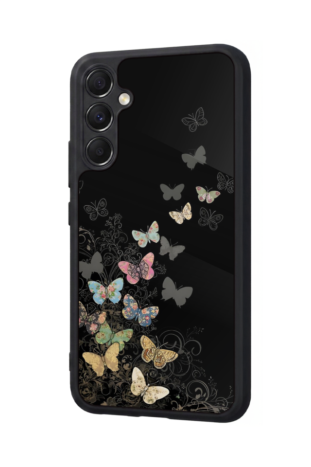 Samsung Galaxy M34 Uyumlu Kelebek Tasarımlı Glossy Premium Kılıf