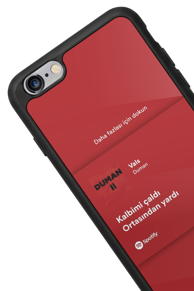 iPhone 6 Plus Uyumlu Sarki Sozleri Tasarımlı Glossy Premium Kılıf