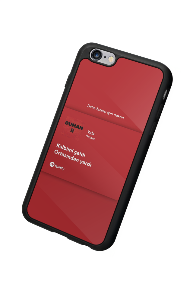 iPhone 6 Plus Uyumlu Sarki Sozleri Tasarımlı Glossy Premium Kılıf