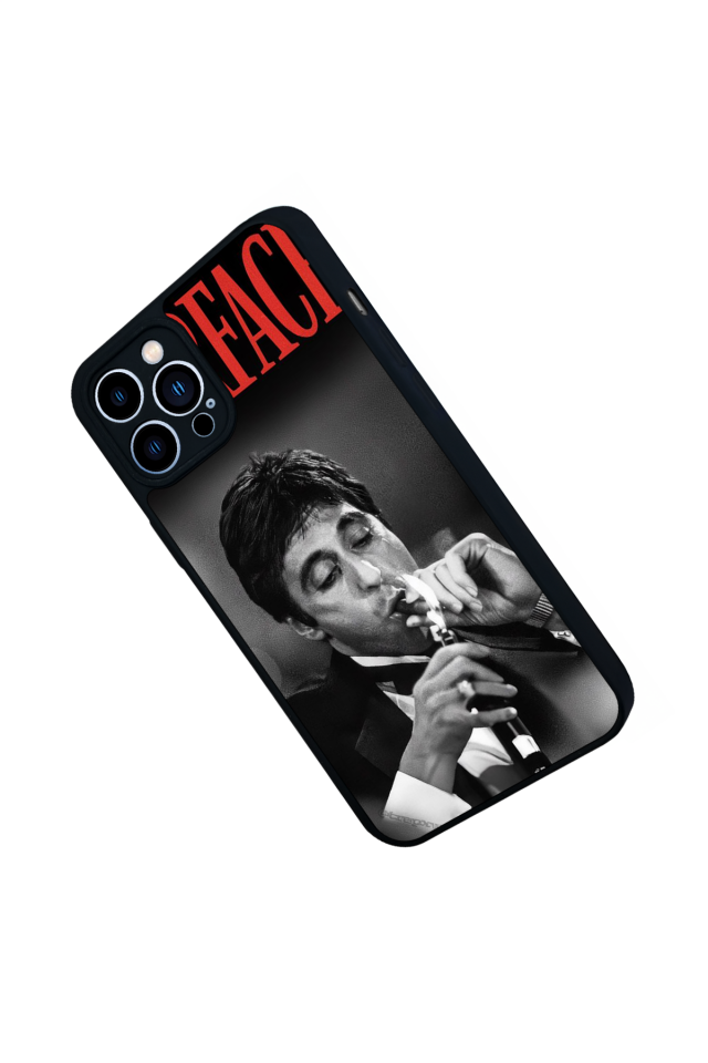 iPhone 12 Pro Max Uyumlu Scarface Tasarımlı Glossy Premium Kılıf