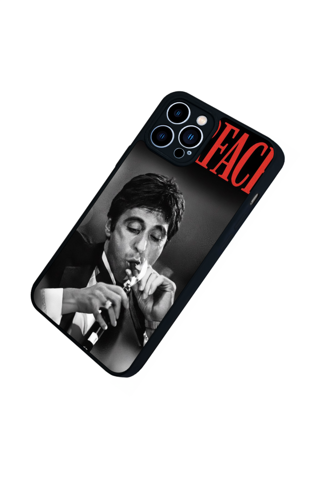 iPhone 12 Pro Max Uyumlu Scarface Tasarımlı Glossy Premium Kılıf