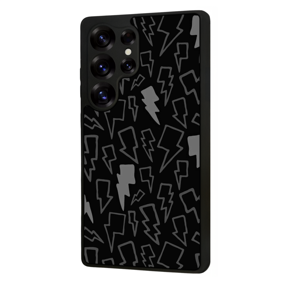 Samsung Galaxy S25 Ultra Uyumlu Simsek Tasarımlı Glossy Premium Kılıf