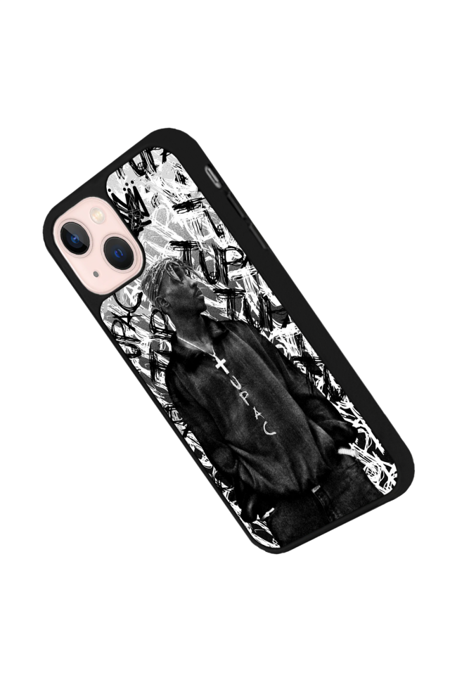 iPhone 15 Uyumlu Tupac Tasarımlı Glossy Premium Kılıf