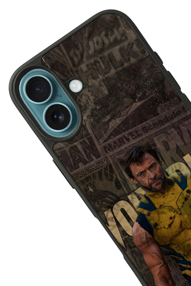 iPhone 16 Plus Uyumlu Wolverine Tasarımlı Glossy Premium Kılıf