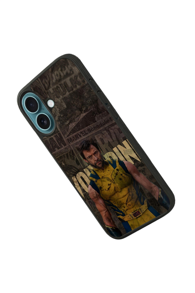 iPhone 16 Plus Uyumlu Wolverine Tasarımlı Glossy Premium Kılıf