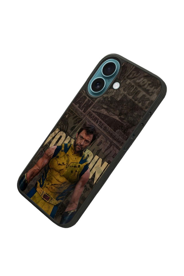 iPhone 16 Plus Uyumlu Wolverine Tasarımlı Glossy Premium Kılıf