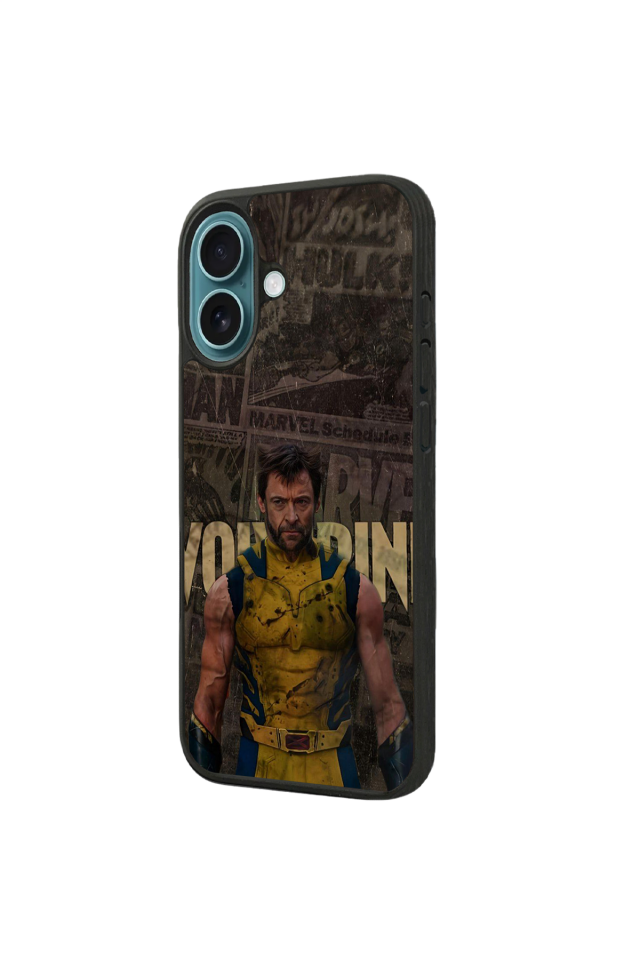 iPhone 16 Plus Uyumlu Wolverine Tasarımlı Glossy Premium Kılıf