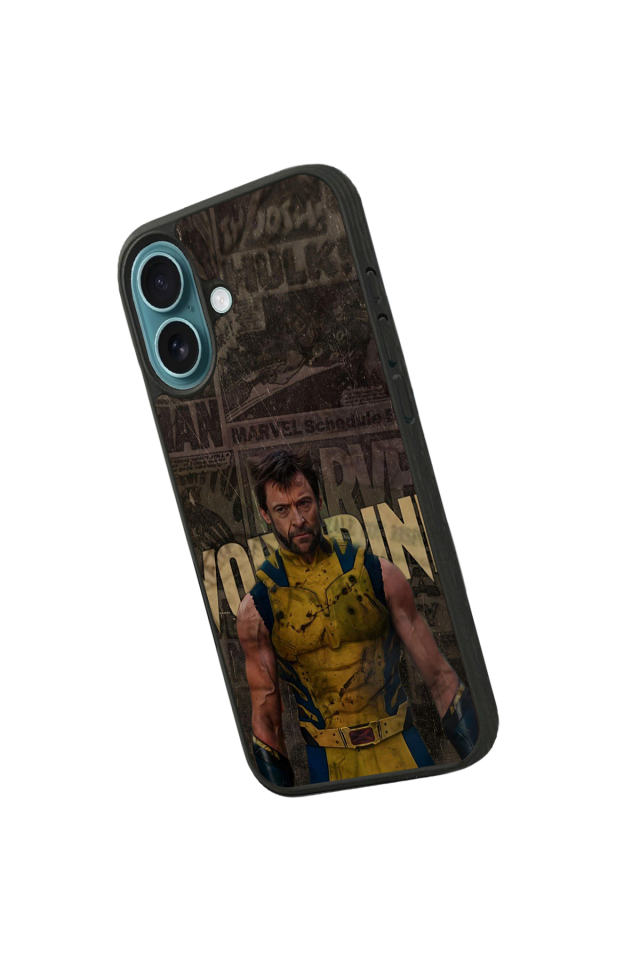 iPhone 16 Plus Uyumlu Wolverine Tasarımlı Glossy Premium Kılıf