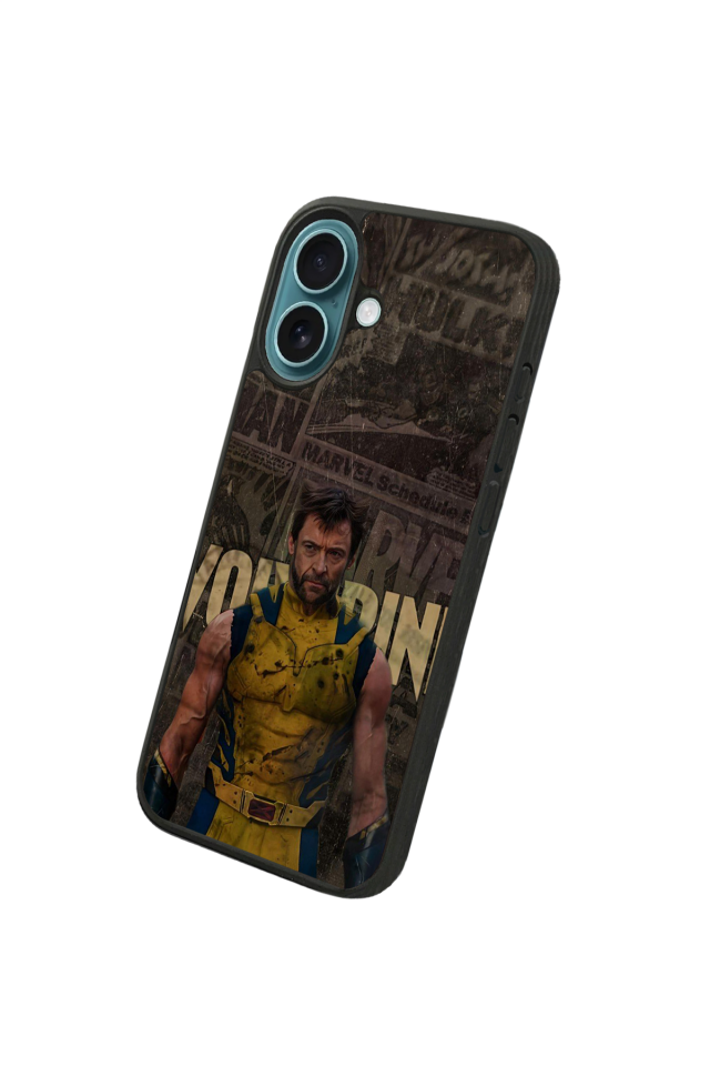 iPhone 16 Plus Uyumlu Wolverine Tasarımlı Glossy Premium Kılıf