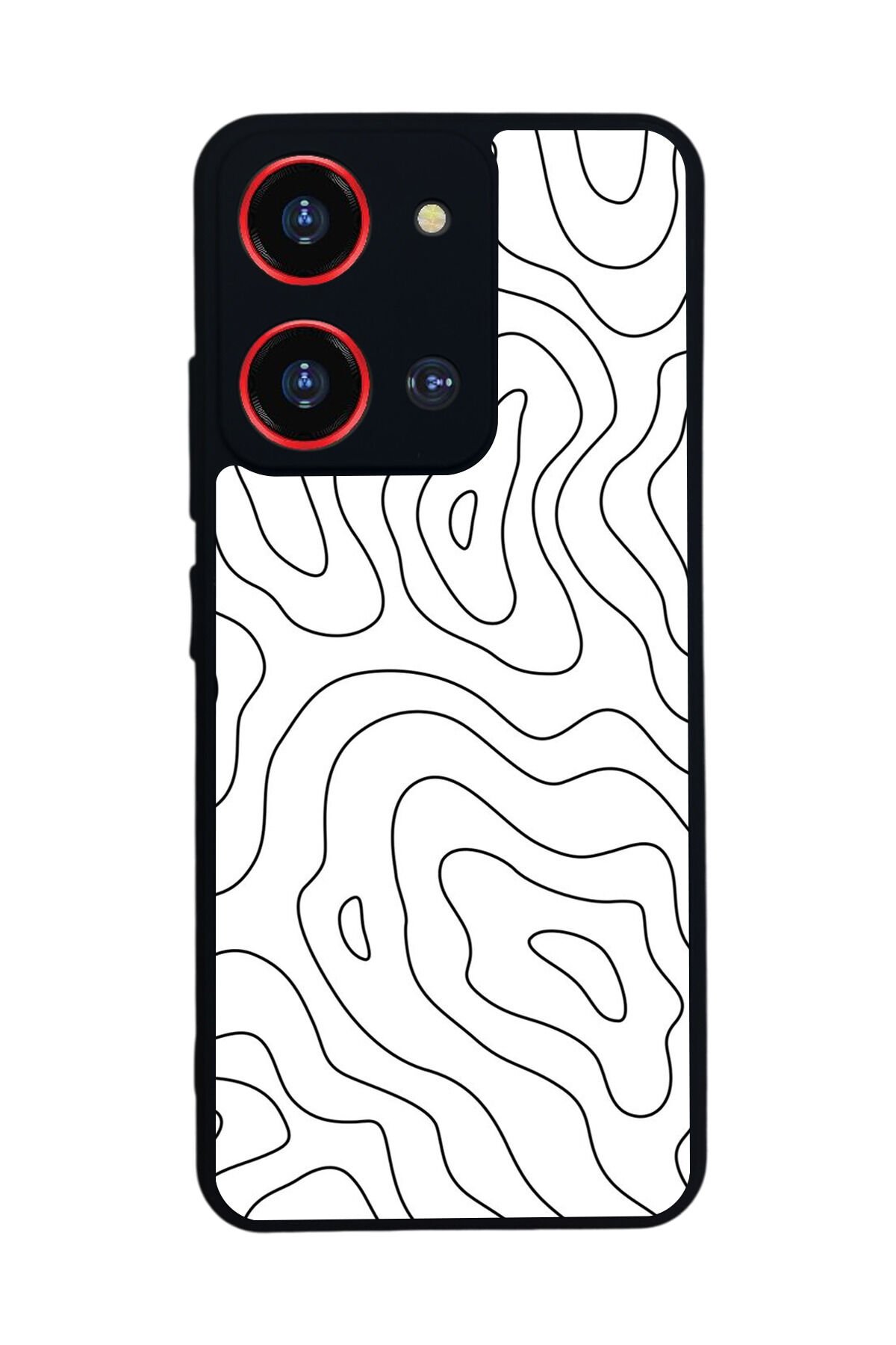 Reeder S19 Max Pro S 108MP Uyumlu Çizgi Sanatı Tasarımlı Glossy Premium Kılıf