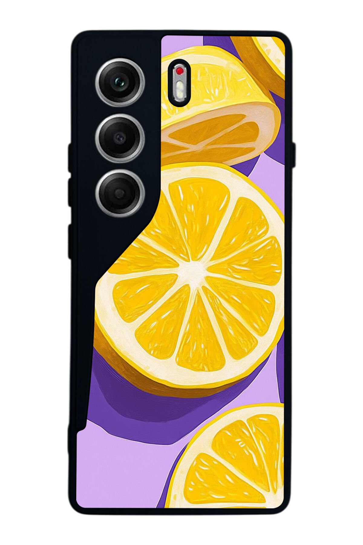 Tecno Camon 40 Uyumlu Limon Tasarımlı Glossy Premium Kılıf