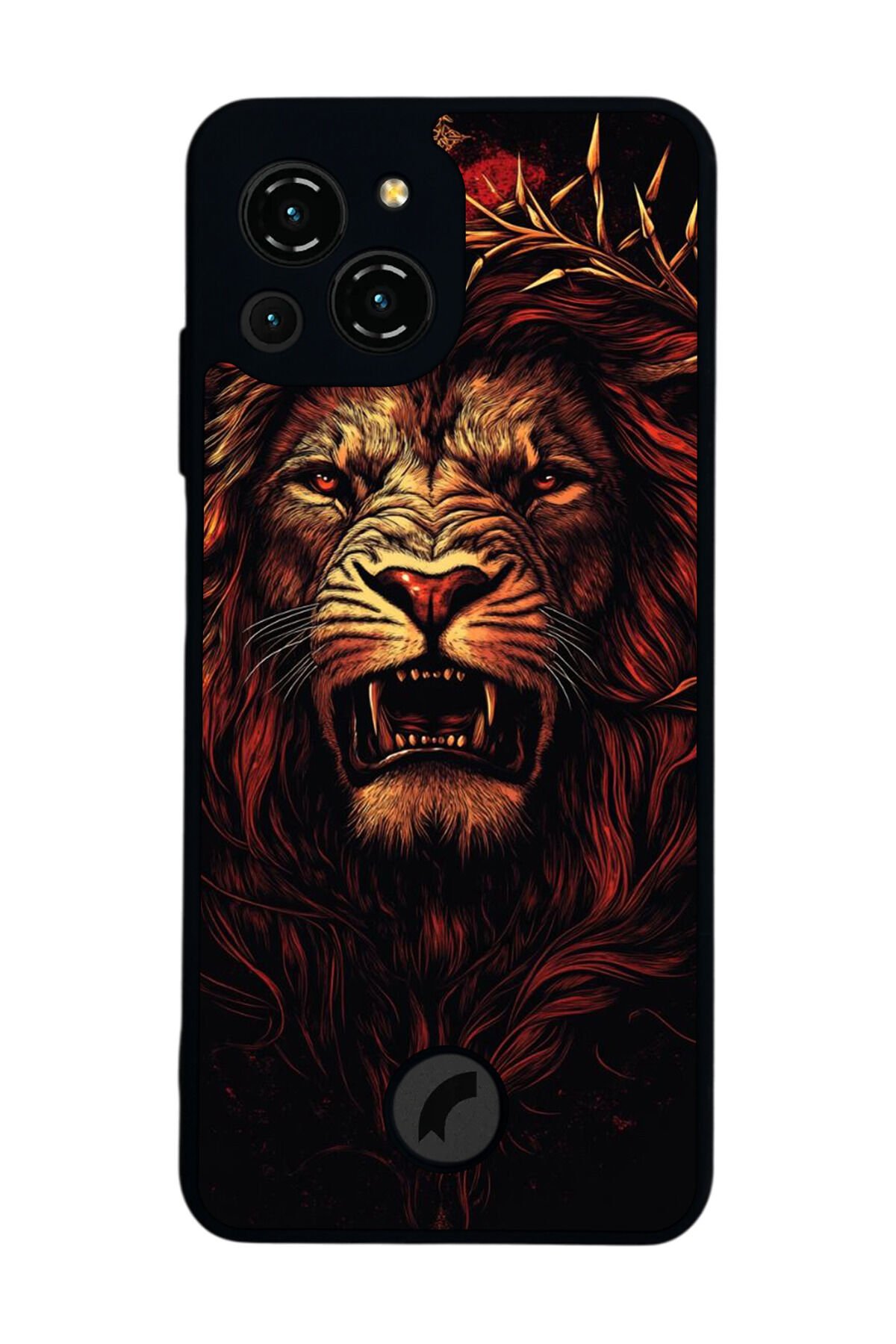 Reeder S23 Pro Max Uyumlu Aslan Tasarımlı Glossy Premium Kılıf