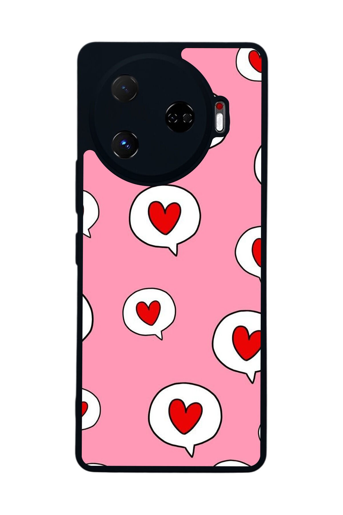 Tecno Camon 30 Pro Uyumlu Kalp Love Tasarımlı Glossy Premium Kılıf