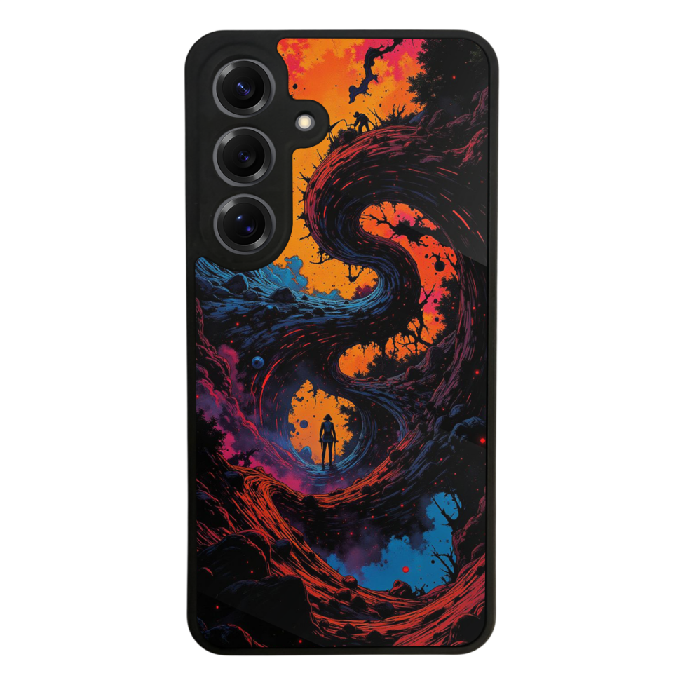 Samsung Galaxy S25 Uyumlu Abstract Tasarımlı Glossy Premium Kılıf
