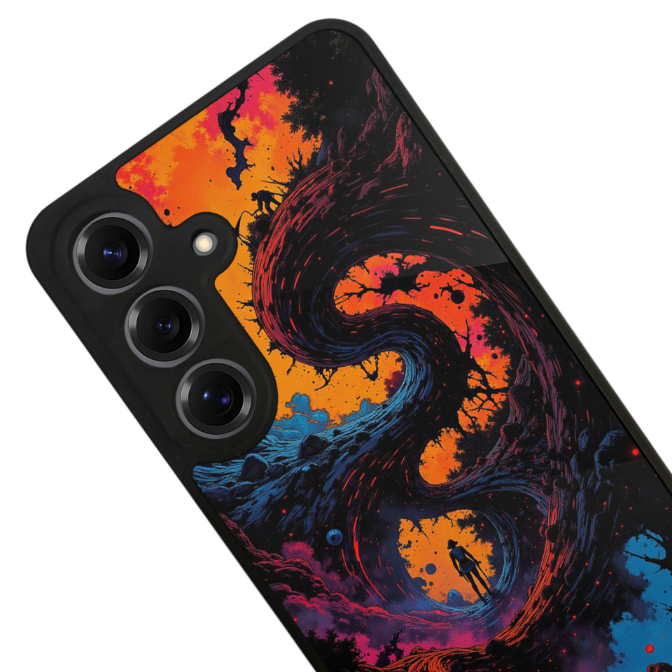 Samsung Galaxy S25 Uyumlu Abstract Tasarımlı Glossy Premium Kılıf