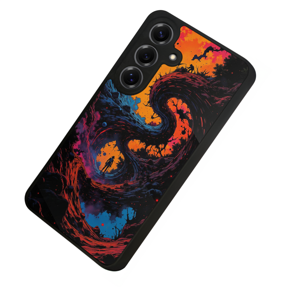 Samsung Galaxy S25 Uyumlu Abstract Tasarımlı Glossy Premium Kılıf