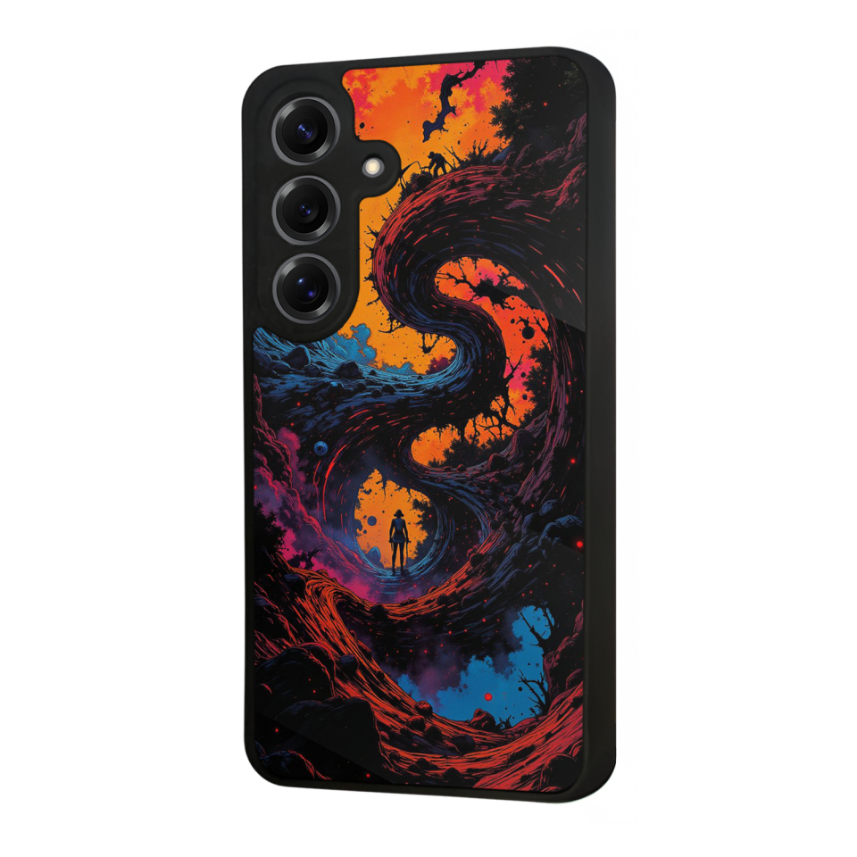 Samsung Galaxy S25 Uyumlu Abstract Tasarımlı Glossy Premium Kılıf