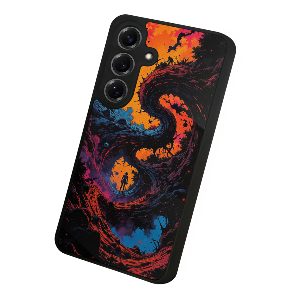 Samsung Galaxy S25 Uyumlu Abstract Tasarımlı Glossy Premium Kılıf