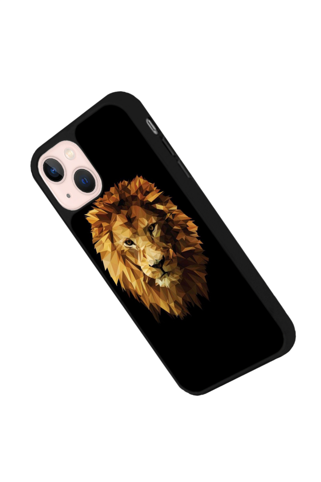 iPhone 15 Uyumlu Aslan Tasarımlı Glossy Premium Kılıf