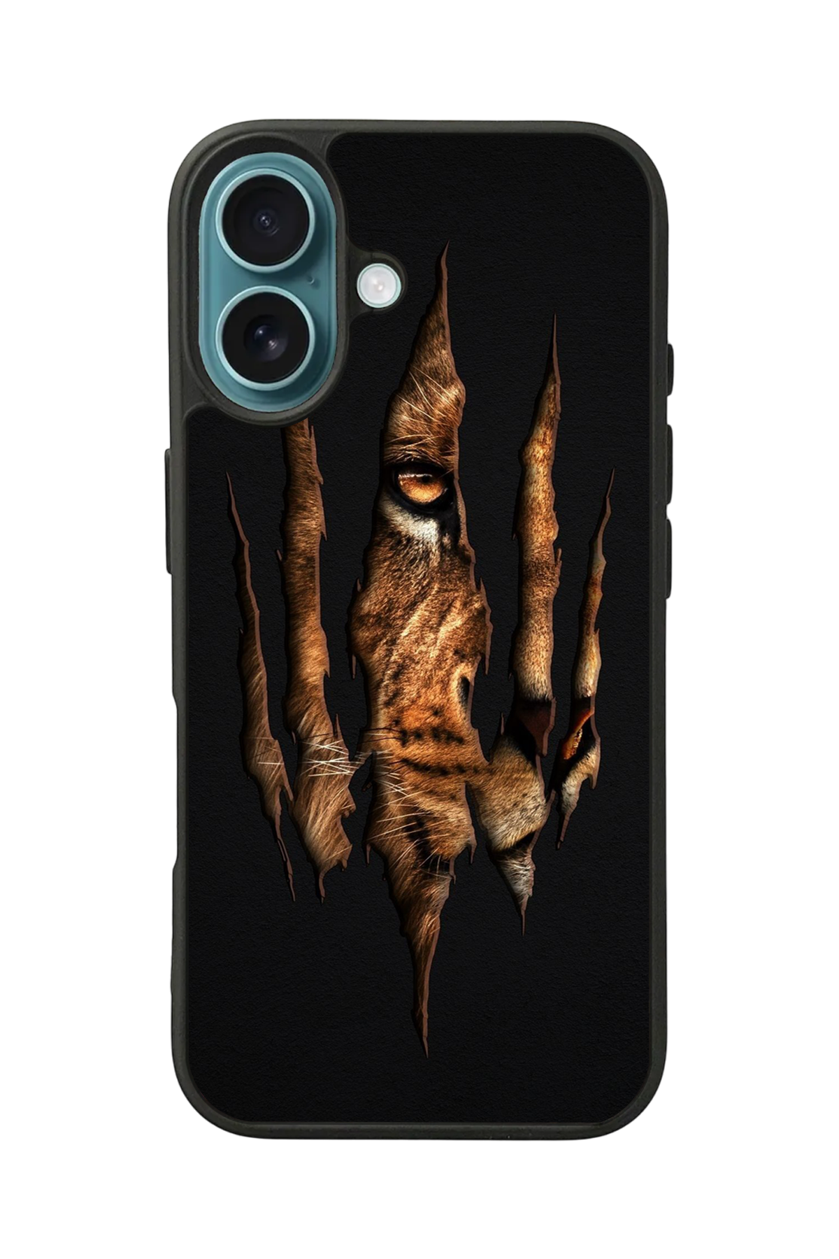 iPhone 16 Plus Uyumlu Aslan Tasarımlı Glossy Premium Kılıf