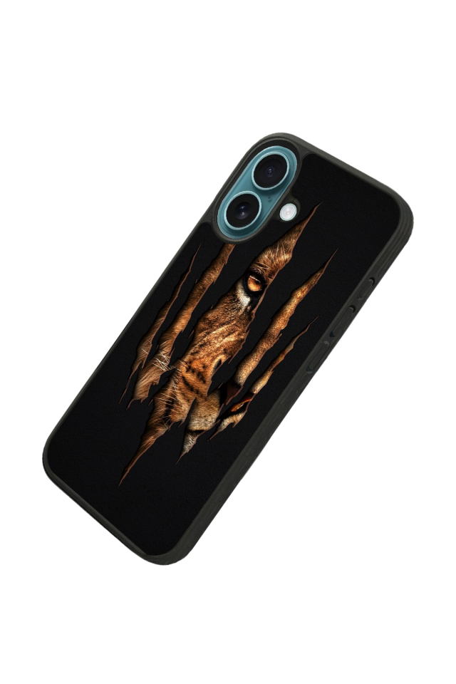 iPhone 16 Plus Uyumlu Aslan Tasarımlı Glossy Premium Kılıf
