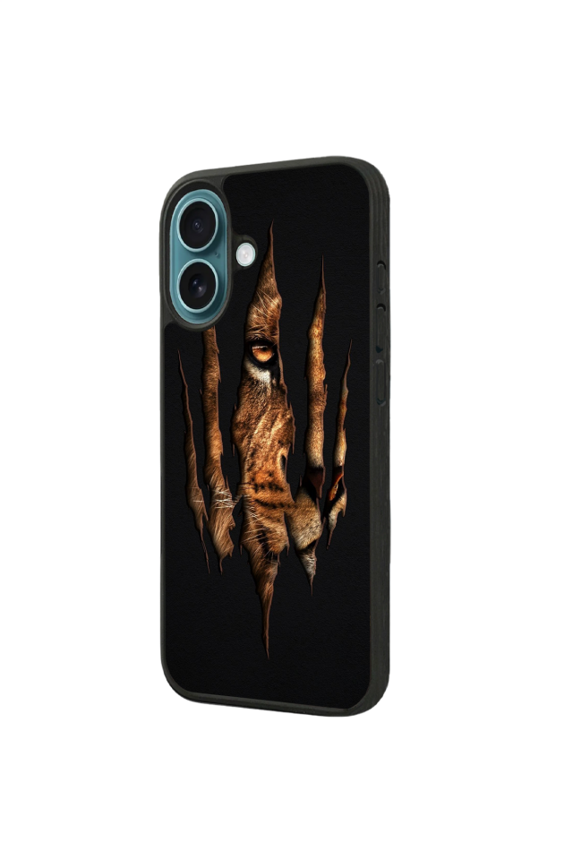 iPhone 16 Plus Uyumlu Aslan Tasarımlı Glossy Premium Kılıf