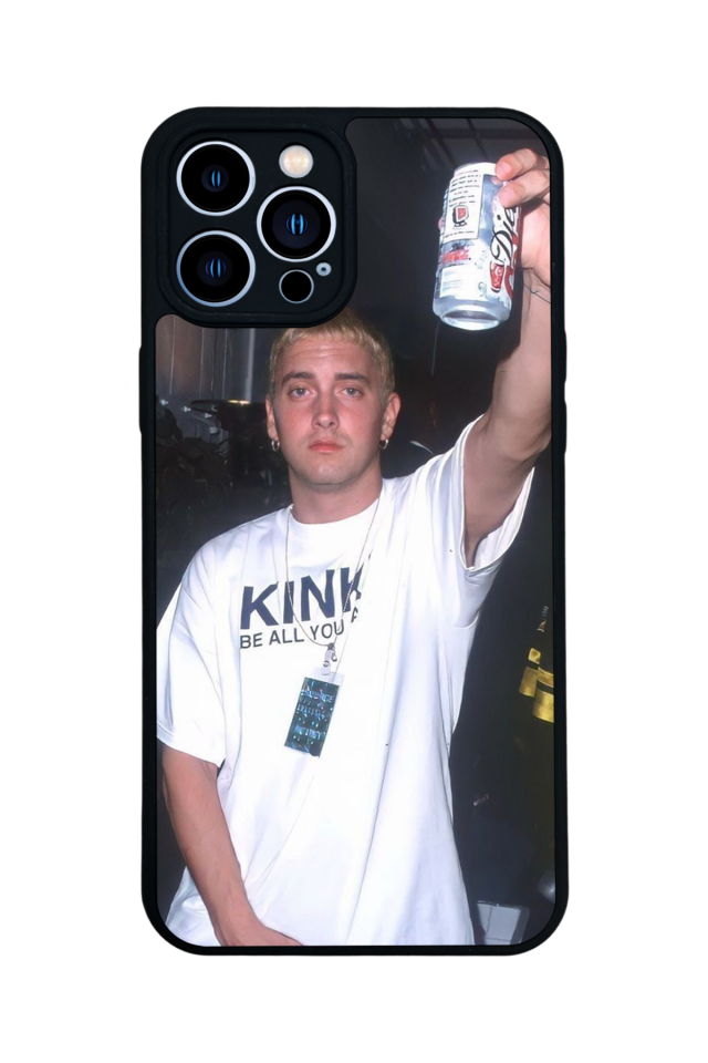 iPhone 13 Pro Max Uyumlu Eminem Tasarımlı Glossy Premium Kılıf