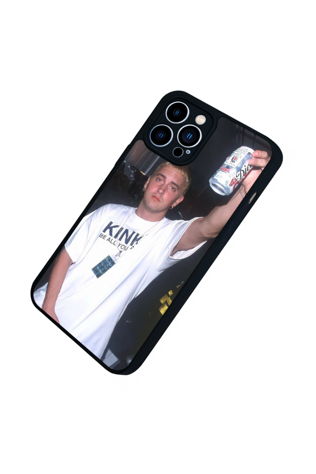 iPhone 13 Pro Max Uyumlu Eminem Tasarımlı Glossy Premium Kılıf