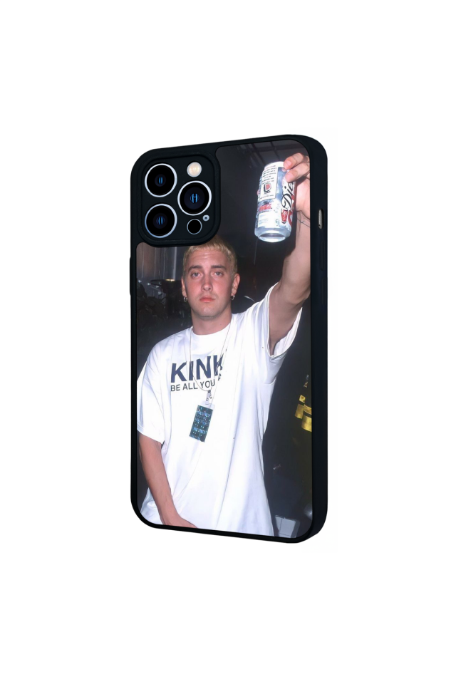 iPhone 13 Pro Max Uyumlu Eminem Tasarımlı Glossy Premium Kılıf